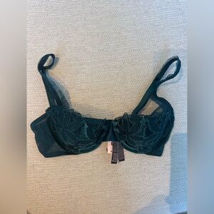 Victoria's Secret Deep Green Lace Bra